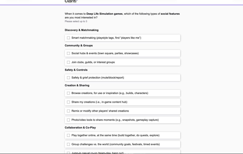 the sims survey 2026 deep simulation3