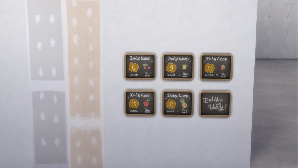 Baby Bump Countdown Board Preview