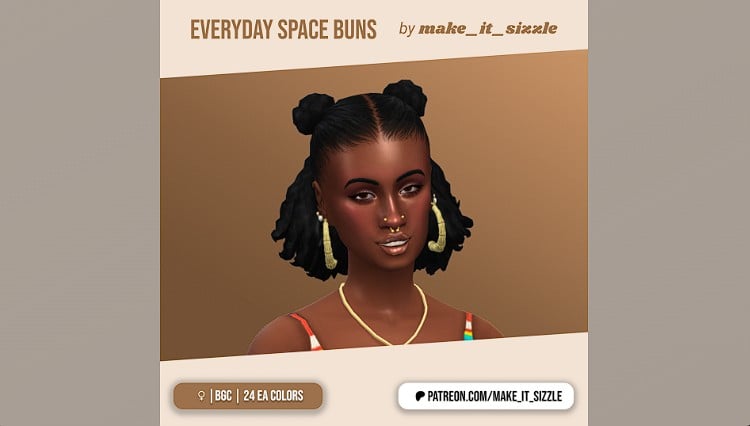 Everyday Space Buns Hair Make it Sizzle 1