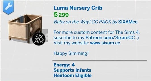 Luma Nursery Crib Detail