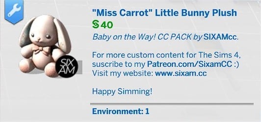 Miss Carrot Little Bunny Plush Detail