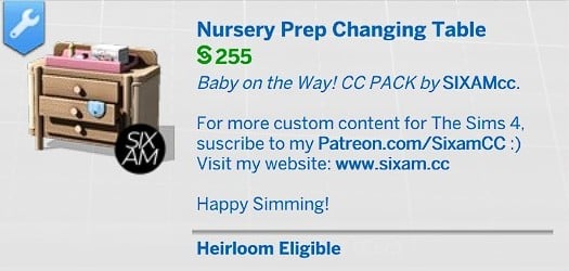 Nursery Prep Changing Table Detail