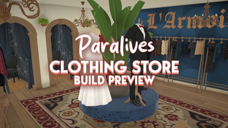 Latest Paralives Update Shows Clothing Store Speed Build