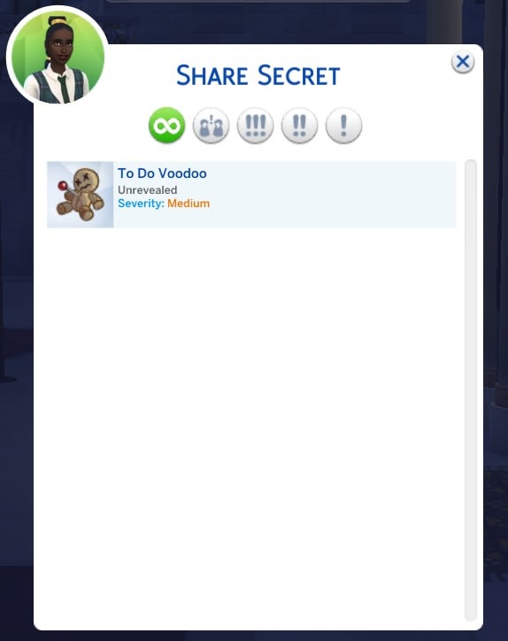 Sims Scandal- The Sims 4: Royalty & Legacy, Choose a Secret