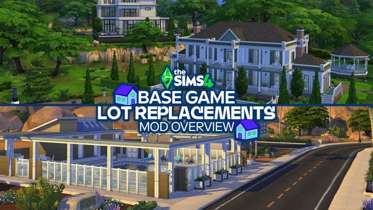 The Sims 4 Lot Replacements Mod Overview: Base Game Worlds Revamped