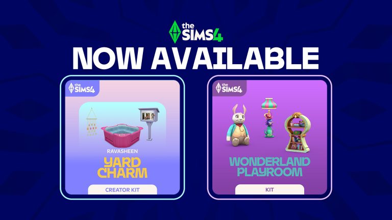 OUT NOW: The Sims 4 Wonderland Playroom and Yard Charm Kits