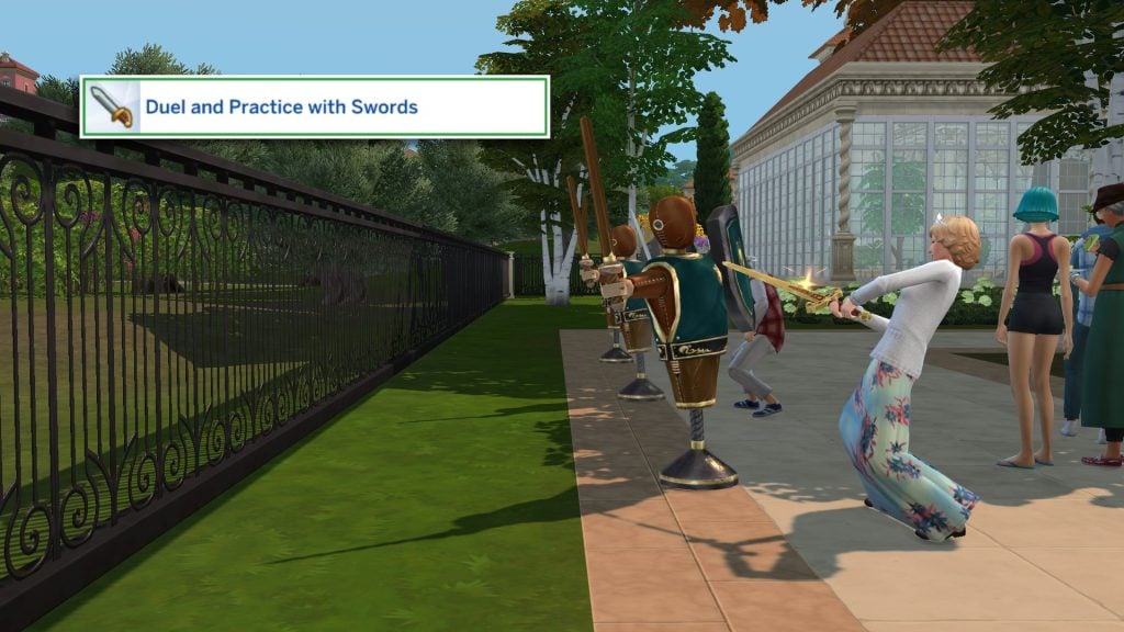 Guide to Cross Pack Features in The Sims 4 Royalty & Legacy 20 Swordsgetaway 1