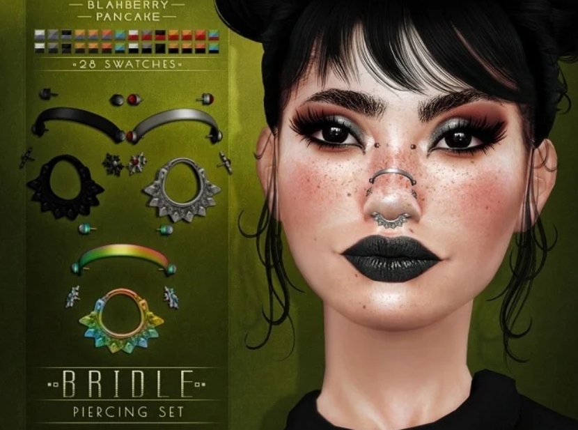Bridle Piercing Set by Blahberry Pancakes