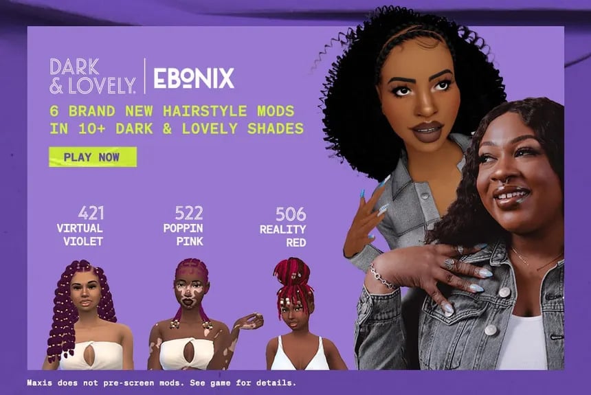 Celebrating Black History Month: The Sims 4 Content Creators and Stories You'll Love 21 Dark and Lovely with Ebonix