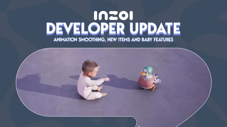 InZOI Developer Update for February 2026: Animation Smoothing, New Items and Baby Features!