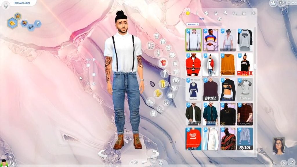 Celebrating Black History Month: The Sims 4 Content Creators and Stories You'll Love 10 ItsMeTroi dressing male sim.