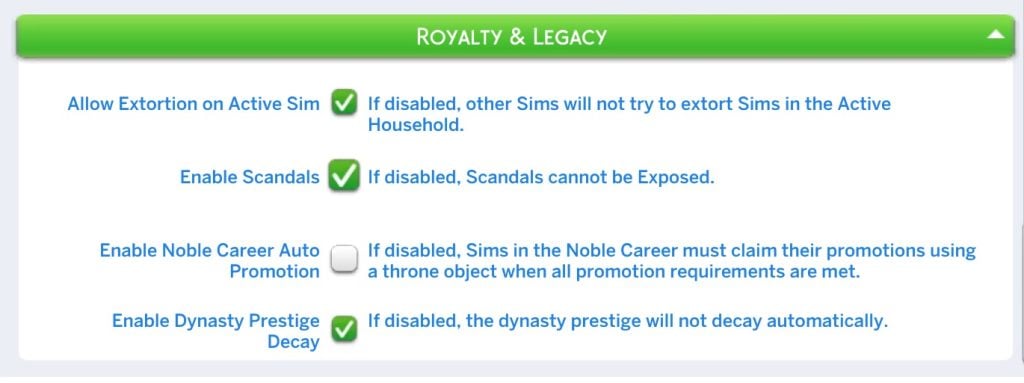 sims 4 scandals list guide