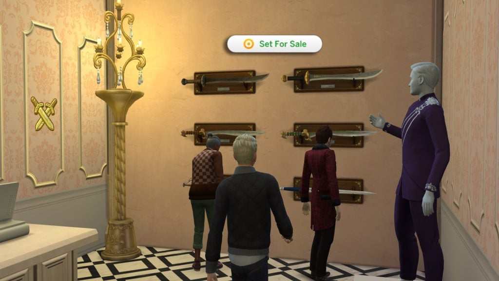 Guide to Cross Pack Features in The Sims 4 Royalty & Legacy 15 swordsale 1