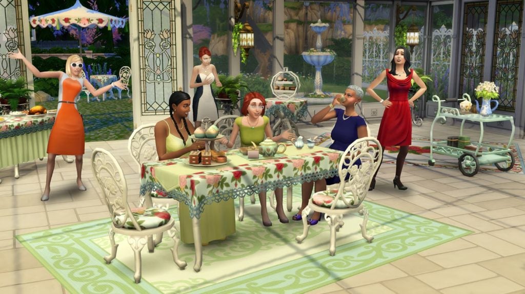The Sims 4 Tea Time Solarium Kit Review: Fancy A Cuppa? 3 teatime