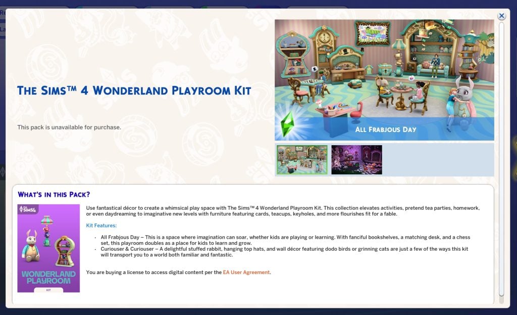 New The Sims 4 Kits Announced: Yard Charm Creator Kit and Wonderland Playroom Maxis Kit 3 the sims 4 kits wonderland playroom