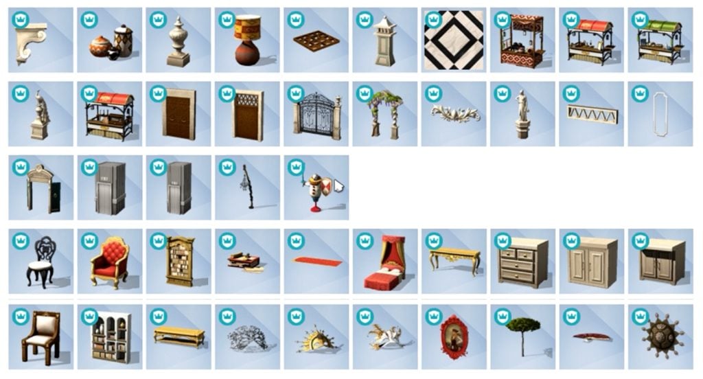the sims 4 royalty legacy items build mode1