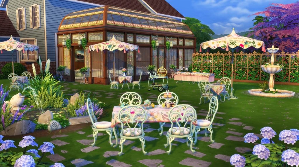 The Sims 4 Tea Time Solarium Kit Review: Fancy A Cuppa? 4 twotime