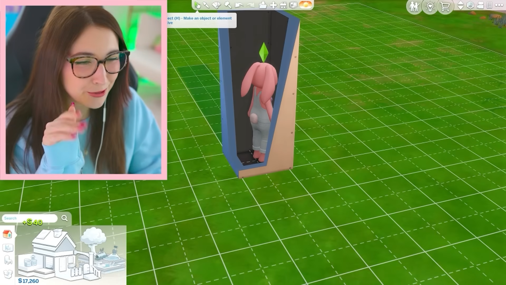 The Sims 4 One tile Challenge. Vixella.