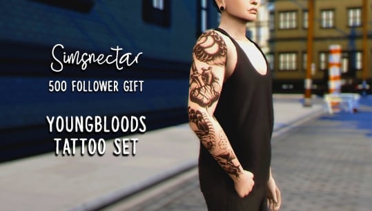 The Youngbloods Tattoo Set by Simsnectar