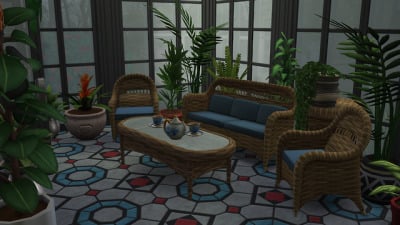 The Sims 4 Nostalgic Build CC: 40 of The Best 90s Sets for Retro Homes 84 AntiqueWicker2