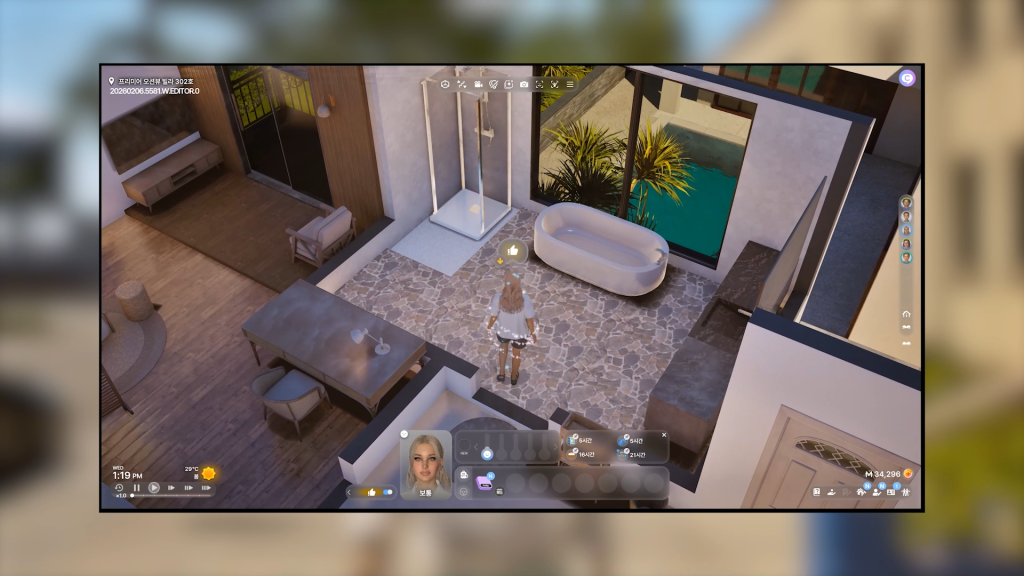 InZOI Team Reveals New Engine Testing on March 5th and Extra Update Features 21 Bathrobe3