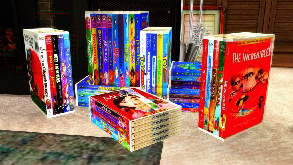 The Sims 4 Nostalgic Build CC: 40 of The Best 90s Sets for Retro Homes 35 Disney1