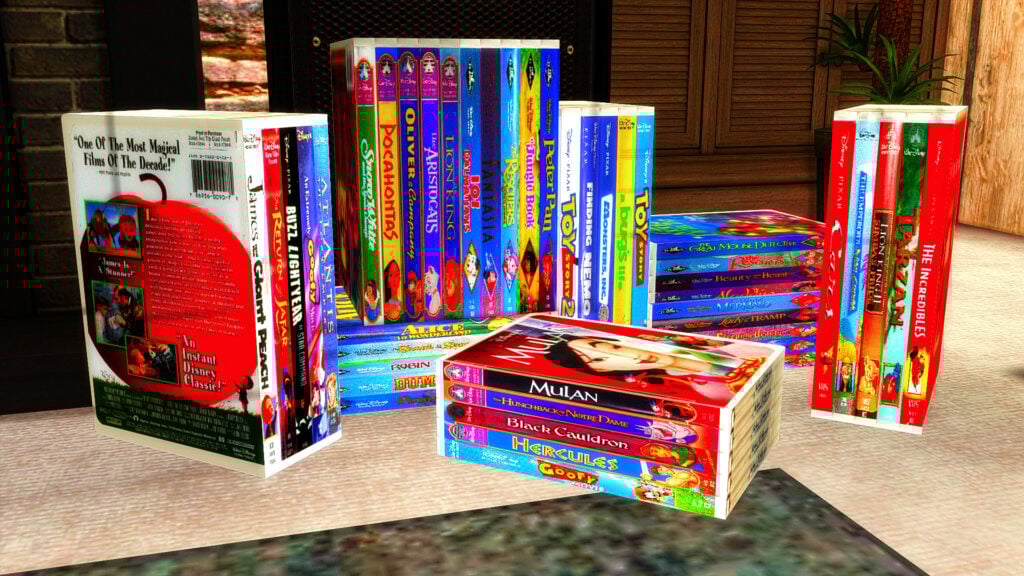 The Sims 4 Nostalgic Build CC: 40 of The Best 90s Sets for Retro Homes 37 Disney3