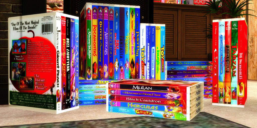 The Sims 4 Nostalgic Build CC: 40 of The Best 90s Sets for Retro Homes 38 Disney4