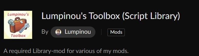 lumpinou's toolbox mod. law and disorder