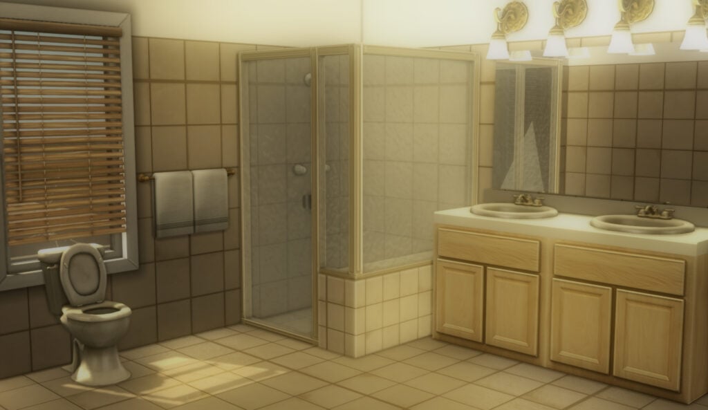 The Sims 4 Nostalgic Build CC: 40 of The Best 90s Sets for Retro Homes 67 NostalgiaBathroomStuff3