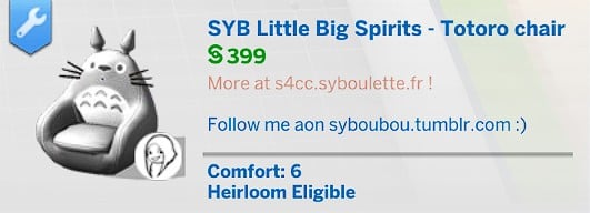 SYB LBS Totoro Chair