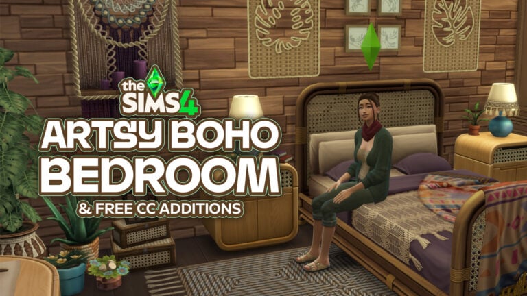 The Sims 4 Artsy Boho Bedroom Review: A Cozy, Handcrafted Dream by Taurus