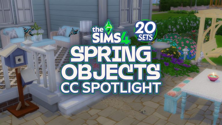 The Sims 4 Spring Objects: 20 CC Sets To Brighten Up Your Builds!