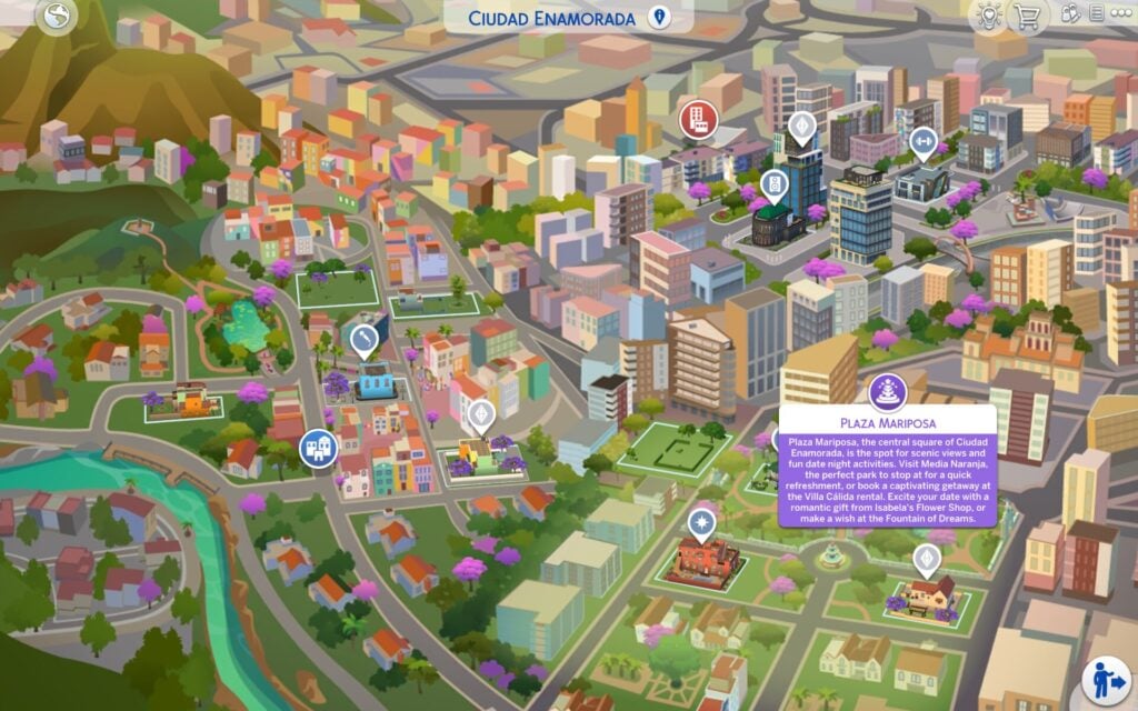 The Sims 4 Ciudad Enamorada World Guide and Points of Interest 23 TS4 x64 2026 03 20 00 13 17 257 1