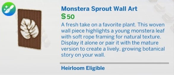 Taurus Monstera Sprout Wall Art