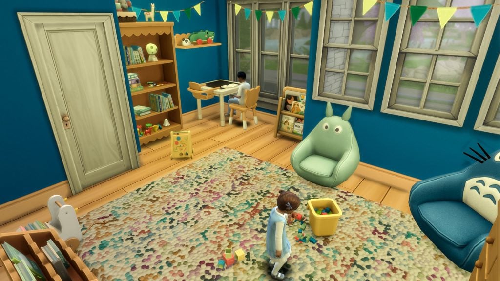 The Sims 4 Little Big Spirits CC whimsical children’s bedroom