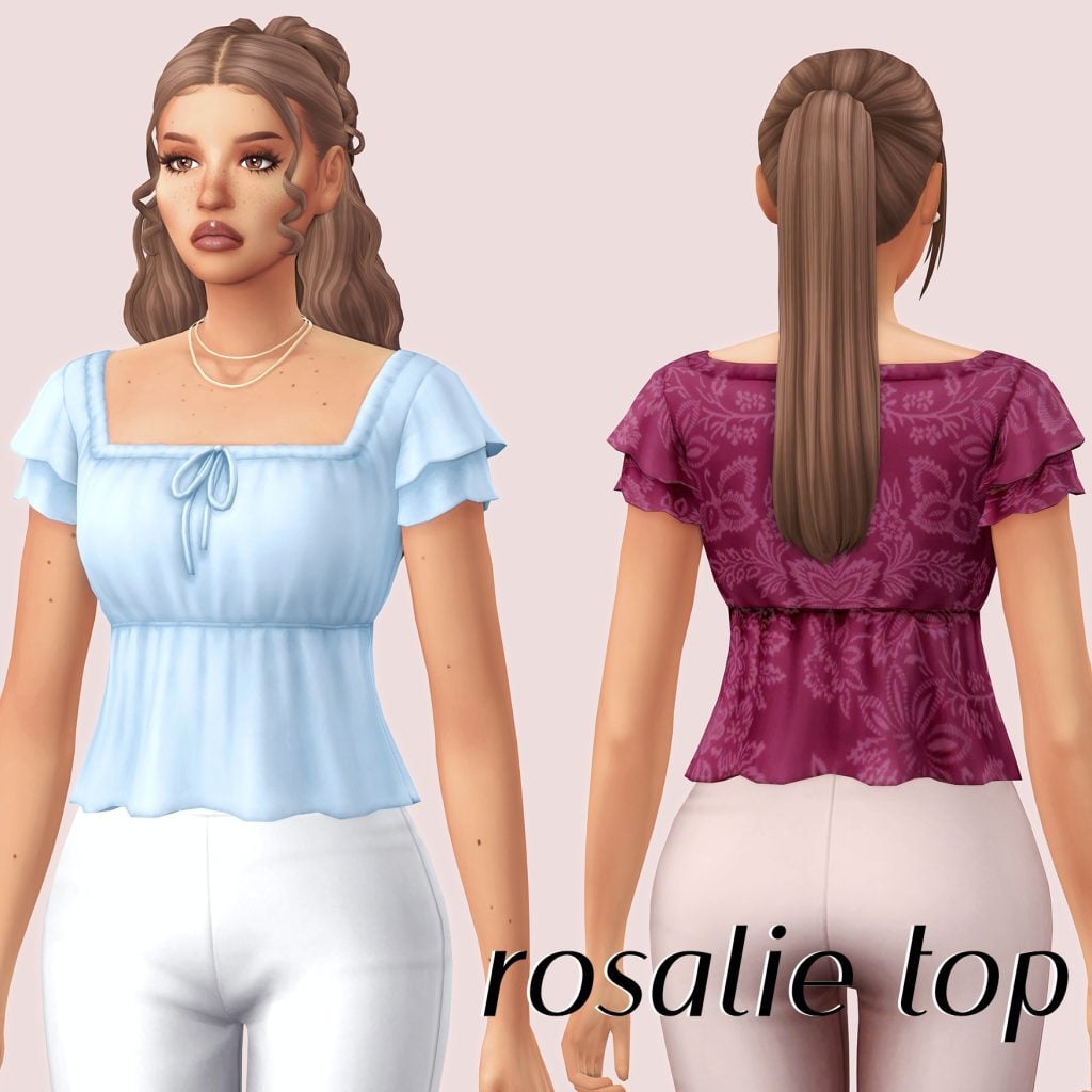 The Sims 4 Spring CAS: 30 CC Sets to Freshen Up Your Sims' Look! 38 capsule2
