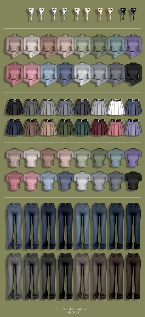 The Sims 4 Spring CAS: 30 CC Sets to Freshen Up Your Sims' Look! 31 comfortable2