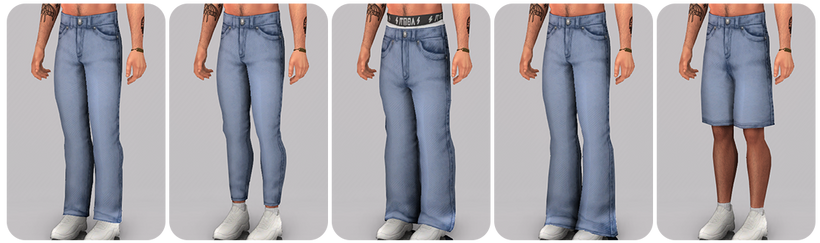The Sims 4 Spring CAS: 30 CC Sets to Freshen Up Your Sims' Look! 25 denim2