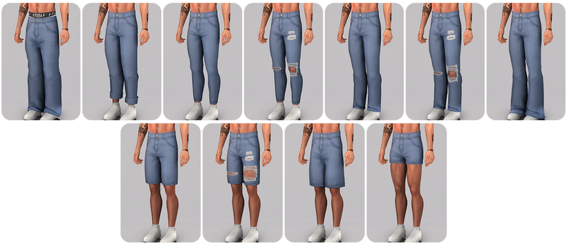 The Sims 4 Spring CAS: 30 CC Sets to Freshen Up Your Sims' Look! 29 denim4