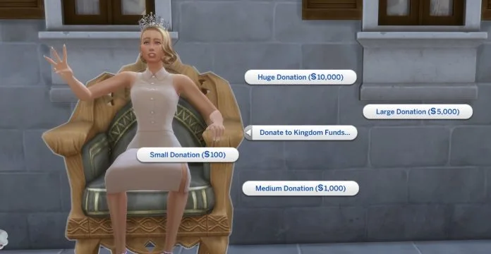 Rise To The Top Of The Sims 4 Noble Active Career Royalty Legacy Guide Donate Money To Kingdom 696x360 