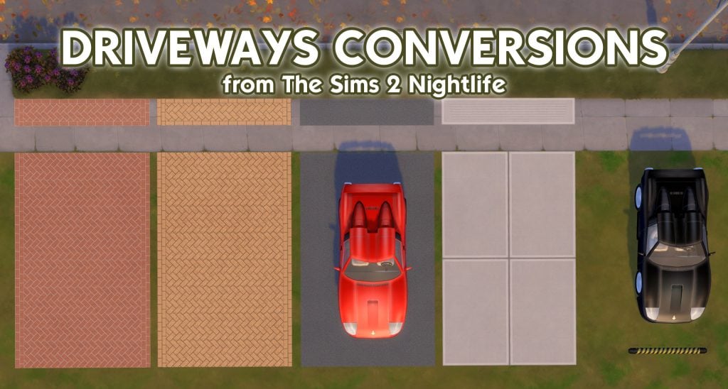 driveways car sims 4