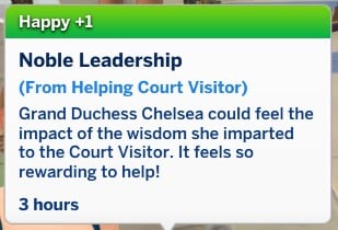 happy moodlet from helping