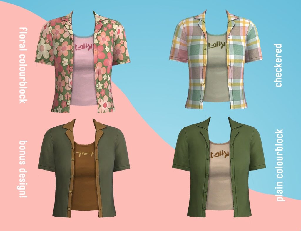 The Sims 4 Spring CAS: 30 CC Sets to Freshen Up Your Sims' Look! 17 nami2