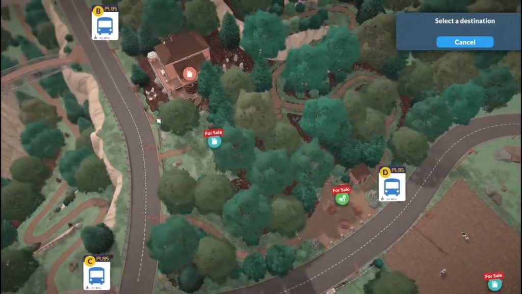 paralives buses on the map