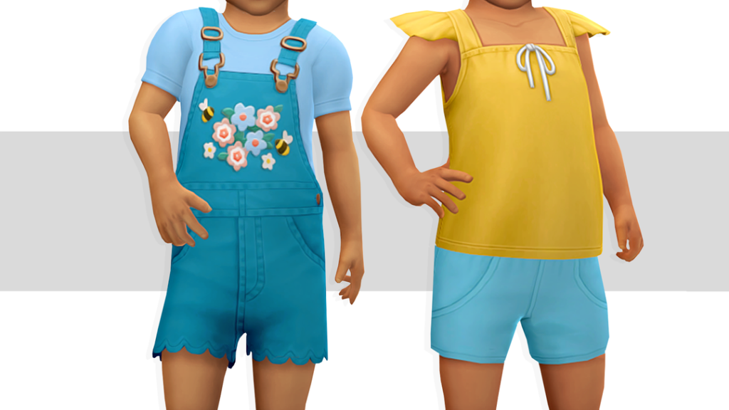 The Sims 4 Spring CAS: 30 CC Sets to Freshen Up Your Sims' Look! 71 playdate1