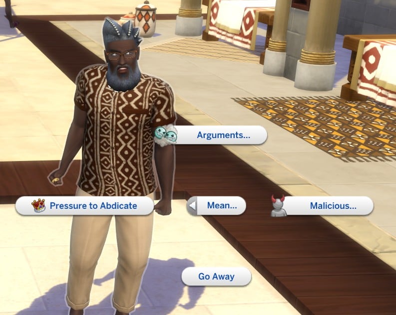 pressure to abdicate