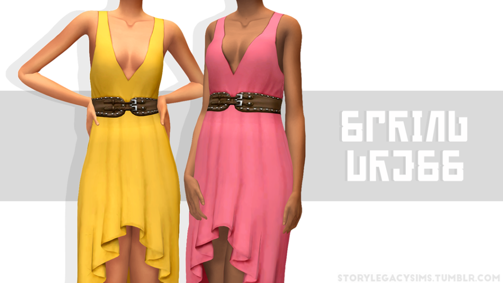 The Sims 4 Spring CAS: 30 CC Sets to Freshen Up Your Sims' Look! 8 springdressbtstory1