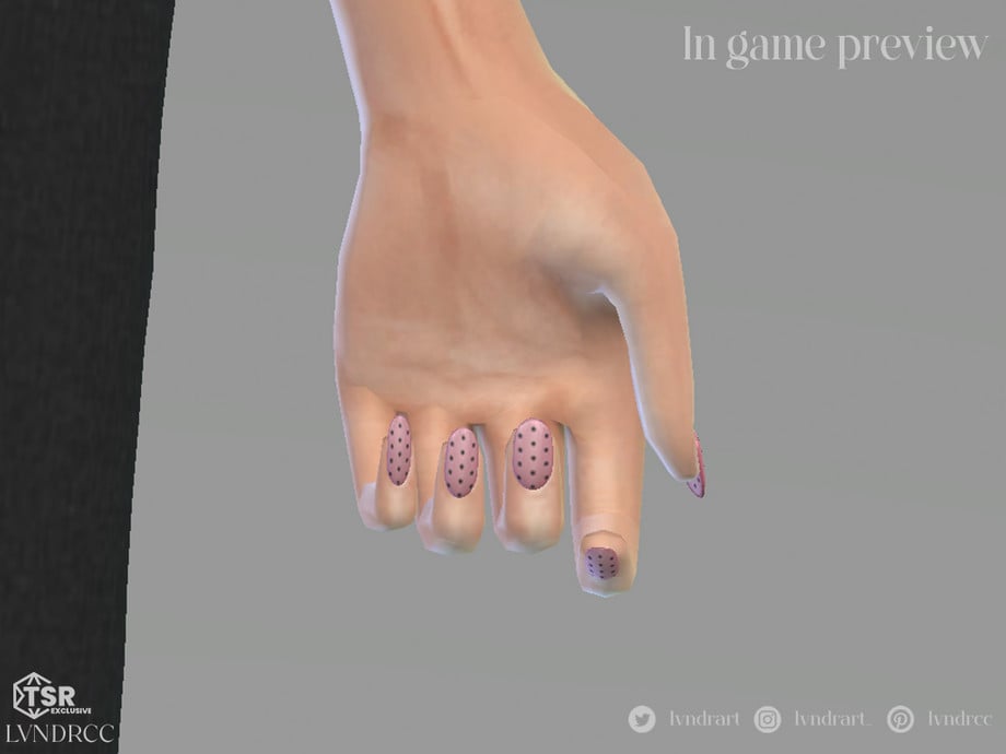 The Sims 4 Spring CAS: 30 CC Sets to Freshen Up Your Sims' Look! 77 springnails2