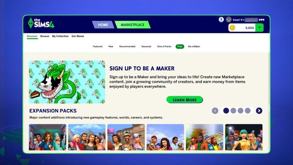 the sims 4 update new interface